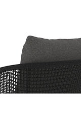 Gray Weave Indoor/Outdoor Counter Stool by Splendido Capri Outdoor Lounge Chair, alternate view 7