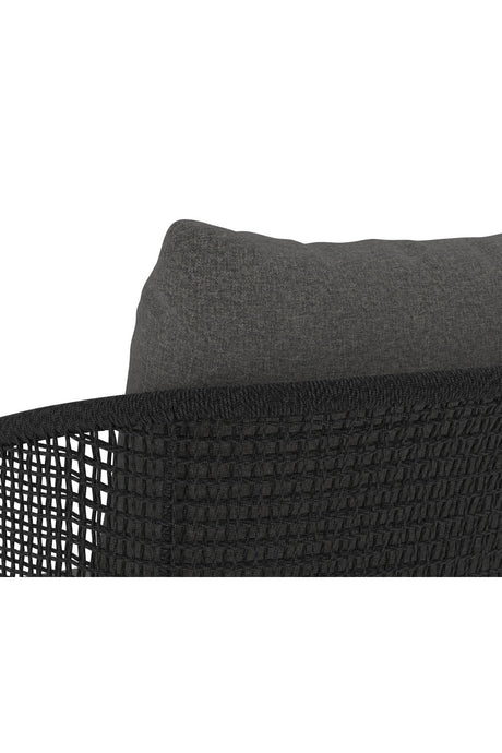 Gray Weave Indoor/Outdoor Counter Stool by Splendido Capri Outdoor Lounge Chair, alternate view 7