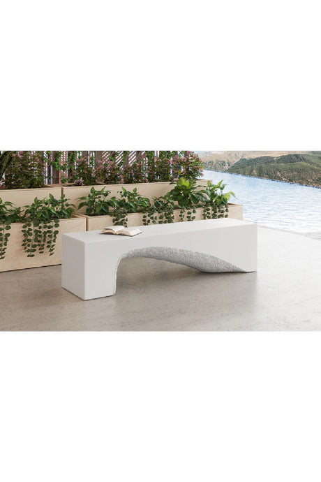 Textured Concrete Bench by Splendido Soma, alternate view 9