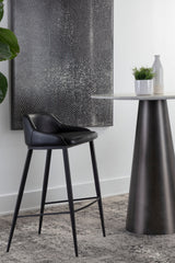 Low-Back Leather Look Bar Stool by Splendido Astra Barstool, alternate view 24