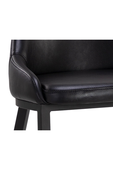 Low-Back Leather Look Bar Stool by Splendido Astra Barstool, alternate view 28