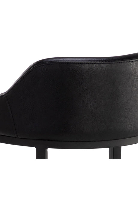 Low-Back Leather Look Bar Stool by Splendido Astra Barstool, alternate view 30