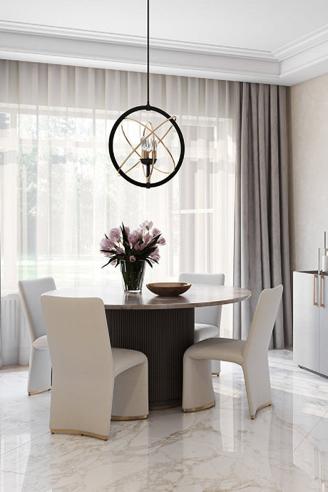 Fabric Upholstered Modern Dining Chairs (2) by Splendido Iluka, alternate view 2