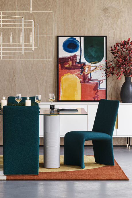 Fabric Upholstered Modern Dining Chairs (2) by Splendido Iluka, alternate view 14