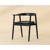 Black Acacia Wood Dining Armchair by Splendido Jeremy Dining Chair, alternate view 11