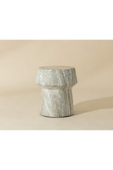 Marble Look Indoor/Outdoor End Table by Splendido Brie Side Table, alternate view 5
