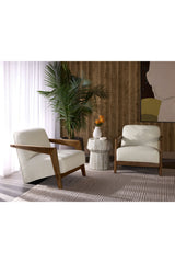 Marble Look Indoor/Outdoor End Table by Splendido Brie Side Table, alternate view 9
