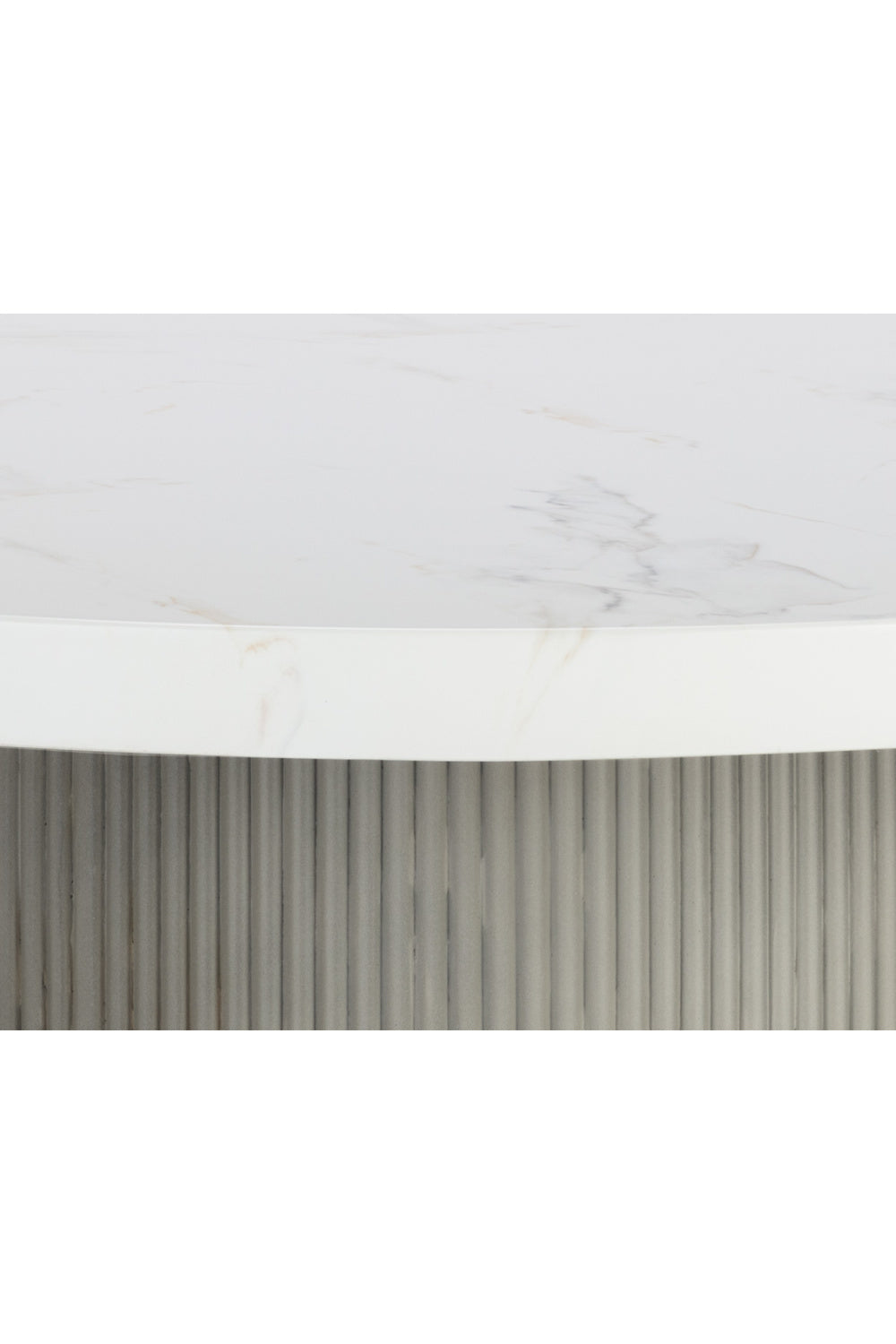 Round Marble-Look Indoor/Outdoor Dining Table by Splendido Nicolette, alternate view 10