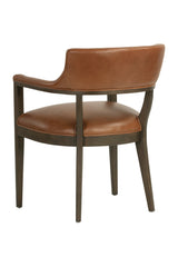 Oak Framed Leather Dining Chair by Splendido Brylea, alternate view 5