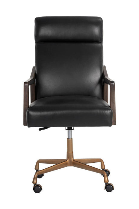 High-Back Leather Office Chair by Splendido Collin, alternate view 12