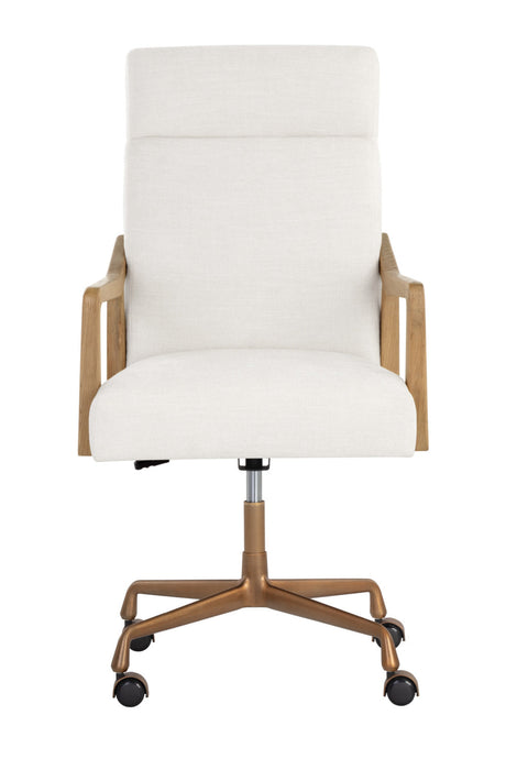 High-Back Ivory Office Chair by Splendido Collin