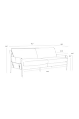 Vintage Style Sofa by Splendido Mauti, alternate view 8
