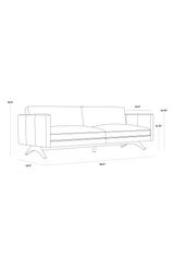 Retro-Inspired Leather Sofa by Splendido Rogers, alternate view 9