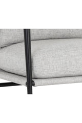 Light Gray Fabric Lounge Chair by Splendido Meadow Accent Chair, alternate view 7