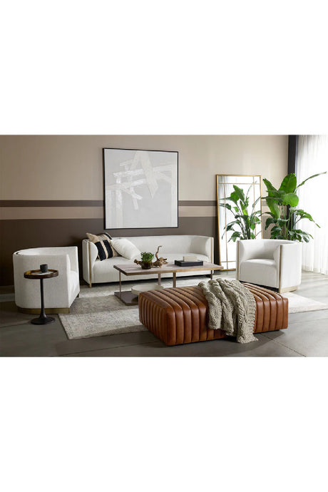 Gold Inlay Curved Sofa by Splendido Larron, alternate view 10