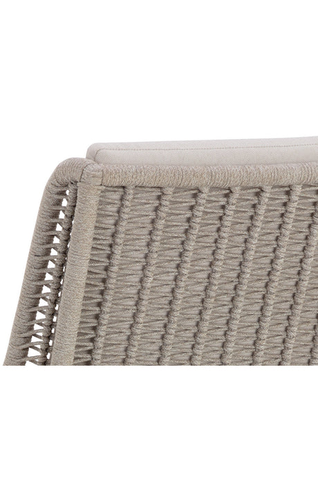 Contemporary Indoor/Outdoor Teak & Woven Dining Chair by Splendido Sorrento Outdoor Dining Chair, alternate view 7