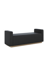 Channel-Tufted Fabric Bench by Splendido Odette, alternate view 12