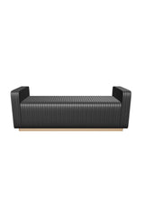 Channel-Tufted Fabric Bench by Splendido Odette, alternate view 9