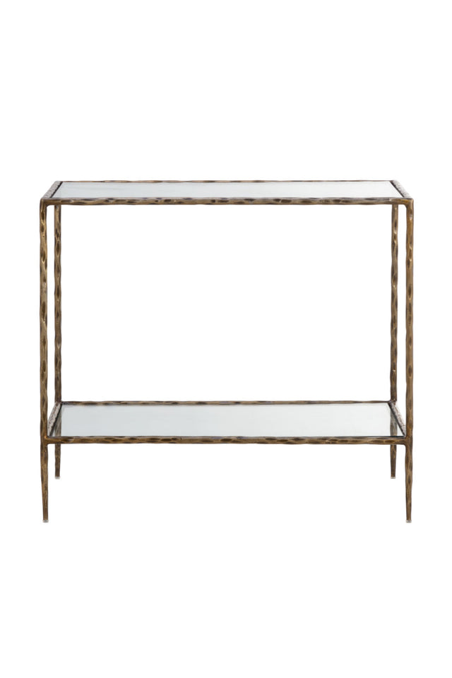 Hand-hammered Metal Nightstand by Splendido Emine
