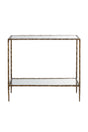Hand-hammered Metal Nightstand by Splendido Emine