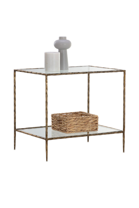 Hand-hammered Metal Nightstand by Splendido Emine, alternate view 4
