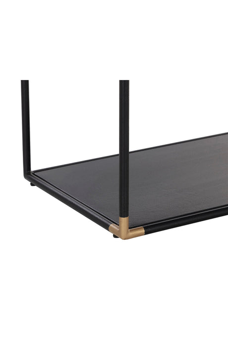 Minimalist Black & Brass Nightstand by Splendido Doone, alternate view 7