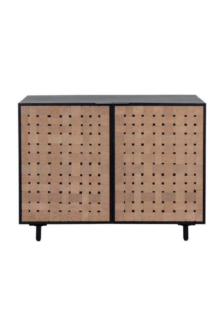 Sueded Tan Leather Sideboard by Splendido Omari, alternate view 3