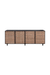 Sueded Tan Leather Sideboard by Splendido Omari, alternate view 13