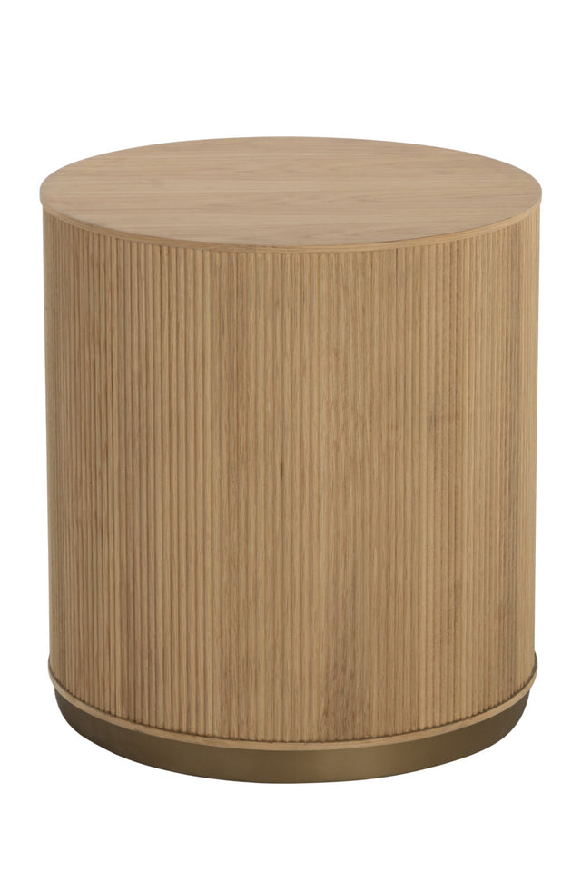 Reeded Oak Side Table by Splendido Kalla
