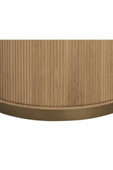 Reeded Oak Side Table by Splendido Kalla, alternate view 6