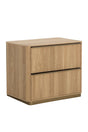 Reeded Oak 2-Drawer Nightstand by Splendido Kalla