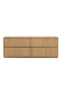 Reeded Oak 4-Drawer Dresser by Splendido Kalla