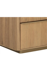 Reeded Oak 4-Drawer Dresser by Splendido Kalla, alternate view 7