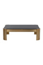 Black Glass Rectangular Coffee Table by Splendido Irvine
