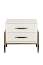 Acacia Veneer 2-Drawer Nightstand by Splendido Weldrick, alternate view 3