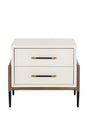 Acacia Veneer 2-Drawer Nightstand by Splendido Weldrick, alternate view 3