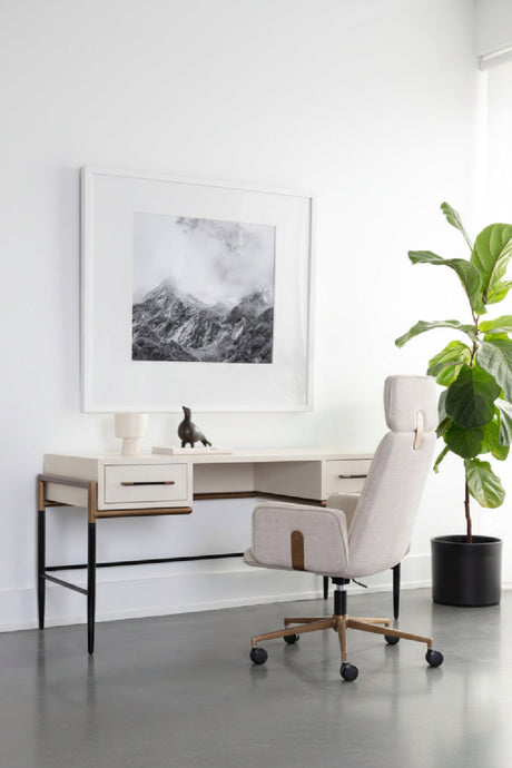Painted Wood Office Desk by Splendido Weldrick, alternate view 2