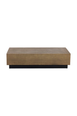 Etched Antique Brass Coffee Table by Splendido Albans