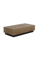 Etched Antique Brass Coffee Table by Splendido Albans, alternate view 3