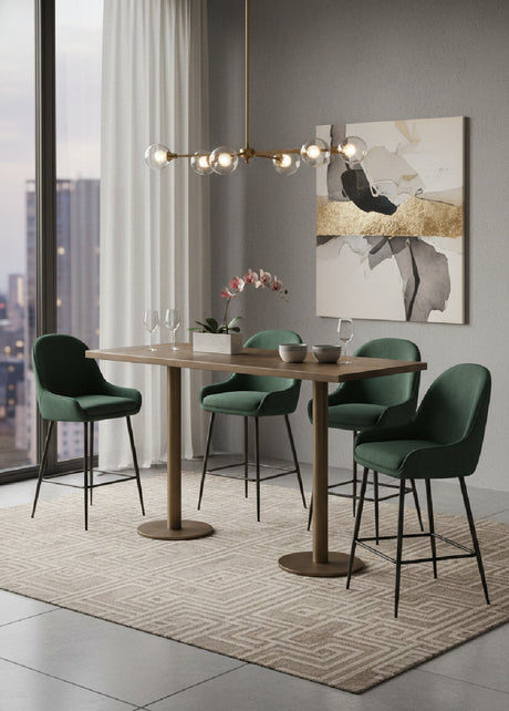 Antique Brass Rectangular Bar Table by Splendido Corina Dining Table, alternate view 2