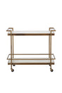 White Marble Look Bar Cart by Splendido Contardi Trolley