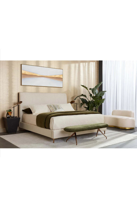 Vertical-Tufted Queen Bed by Splendido Harris, alternate view 6
