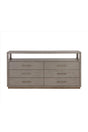 6-Drawer Oak Veneer Dresser by Splendido Danette