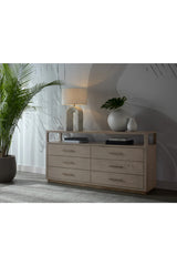 6-Drawer Oak Veneer Dresser by Splendido Danette, alternate view 9