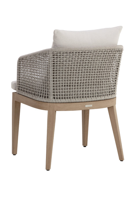 Contemporary Indoor/Outdoor Weave & Teak Dining Chair by Splendido Capri, alternate view 5