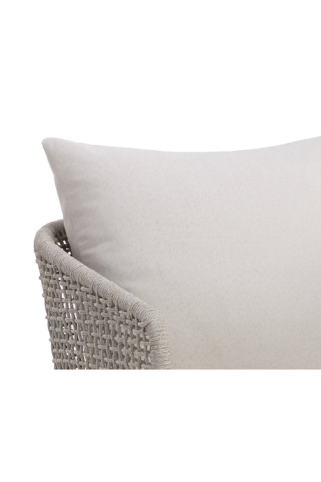 Contemporary Indoor/Outdoor Weave & Teak Dining Chair by Splendido Capri, alternate view 6