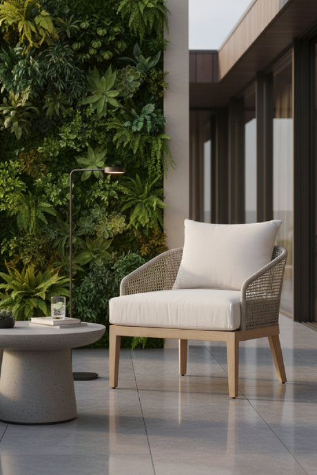 Weave Back Indoor/Outdoor Lounge Chair by Splendido Capri, alternate view 2