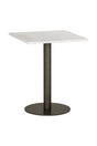 Square White Marble Bistro Table S by Splendido Claudia Dining Table