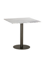 Square White Marble Bistro Table L by Splendido Claudia Dining Table