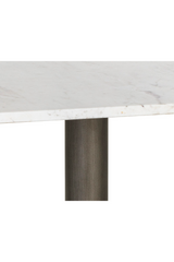 Square White Marble Bistro Table L by Splendido Claudia Dining Table, alternate view 5
